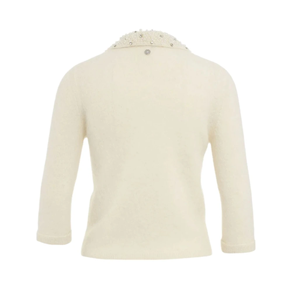 Liu Jo Stijlvolle Gebreide Top White Dames