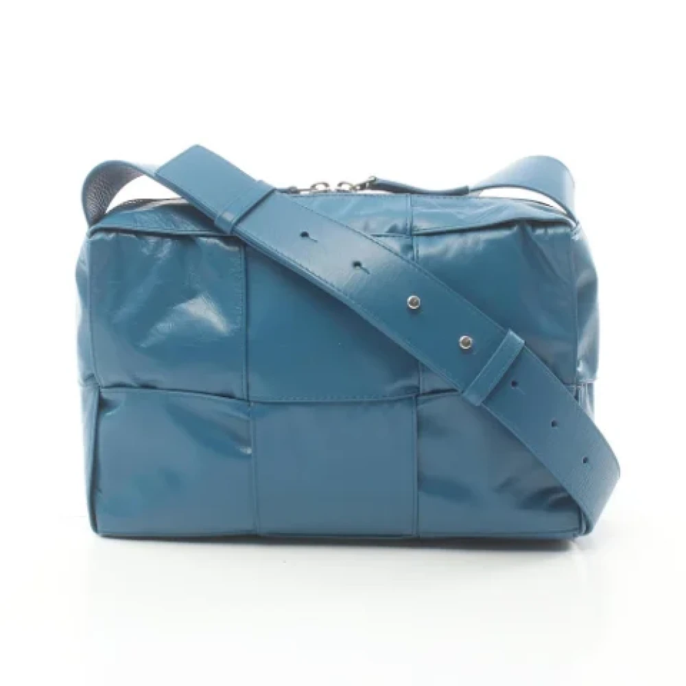 Bottega Veneta Vintage Pre-owned Leather shoulder-bags Blue Dames