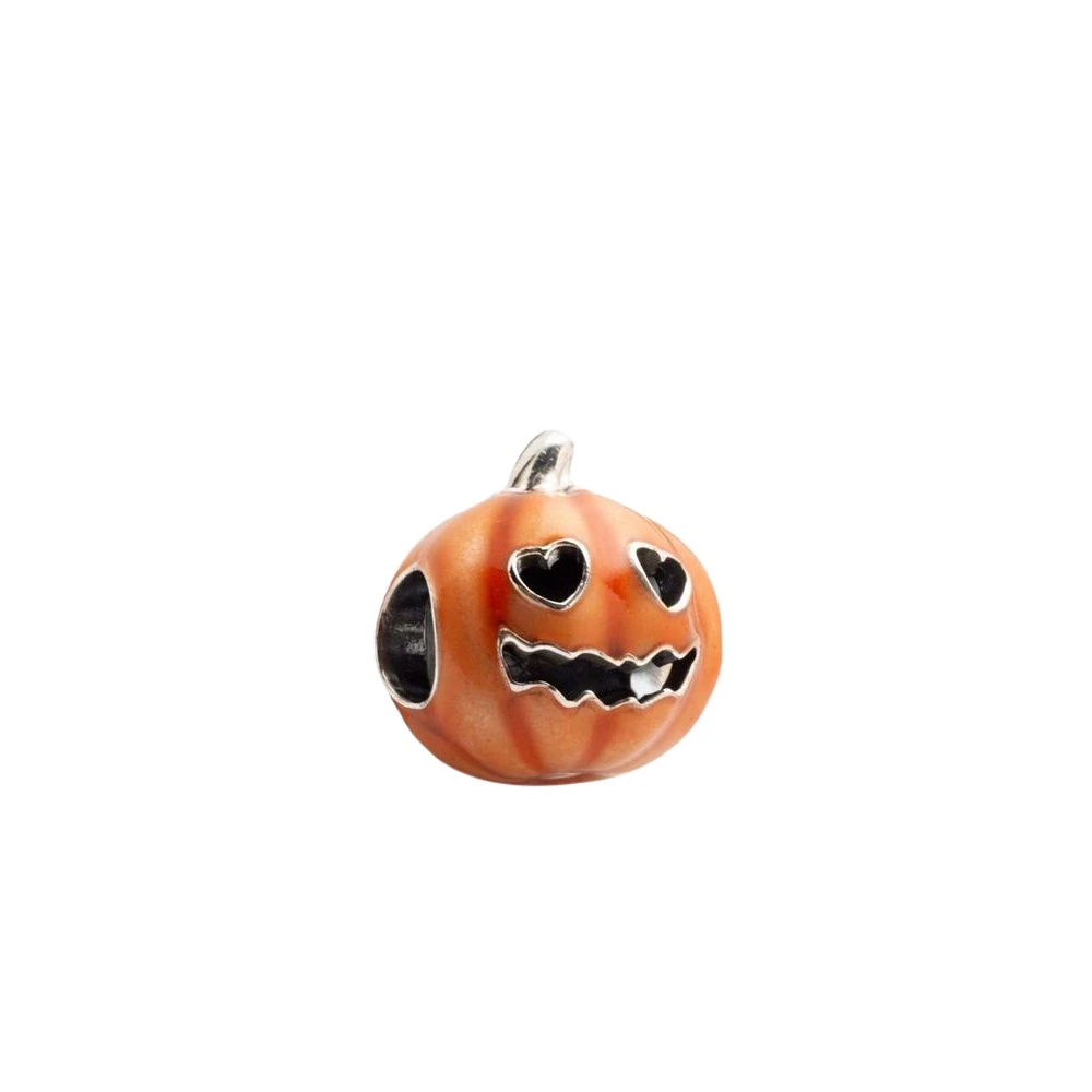 Pandora , Bracelets, Female, Orange, One Size, Glow-In-The-Dark Spooky Pumpkin Charm