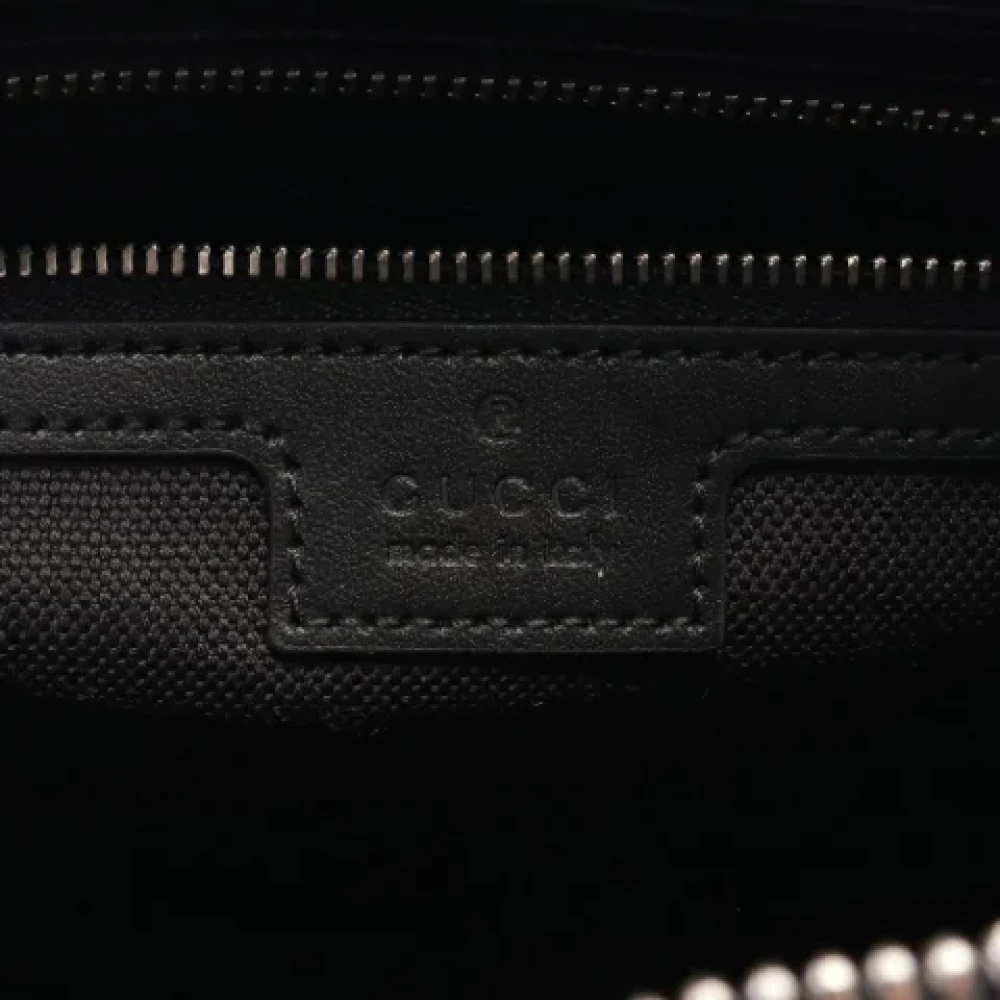 Gucci Vintage Pre-owned Leather shoulder-bags Black Heren