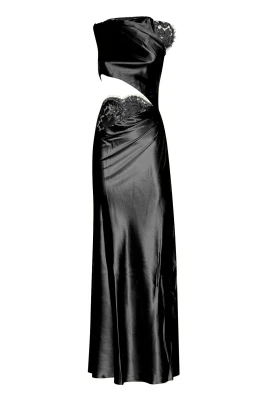 One-shoulder Draped Gown med Cut-out