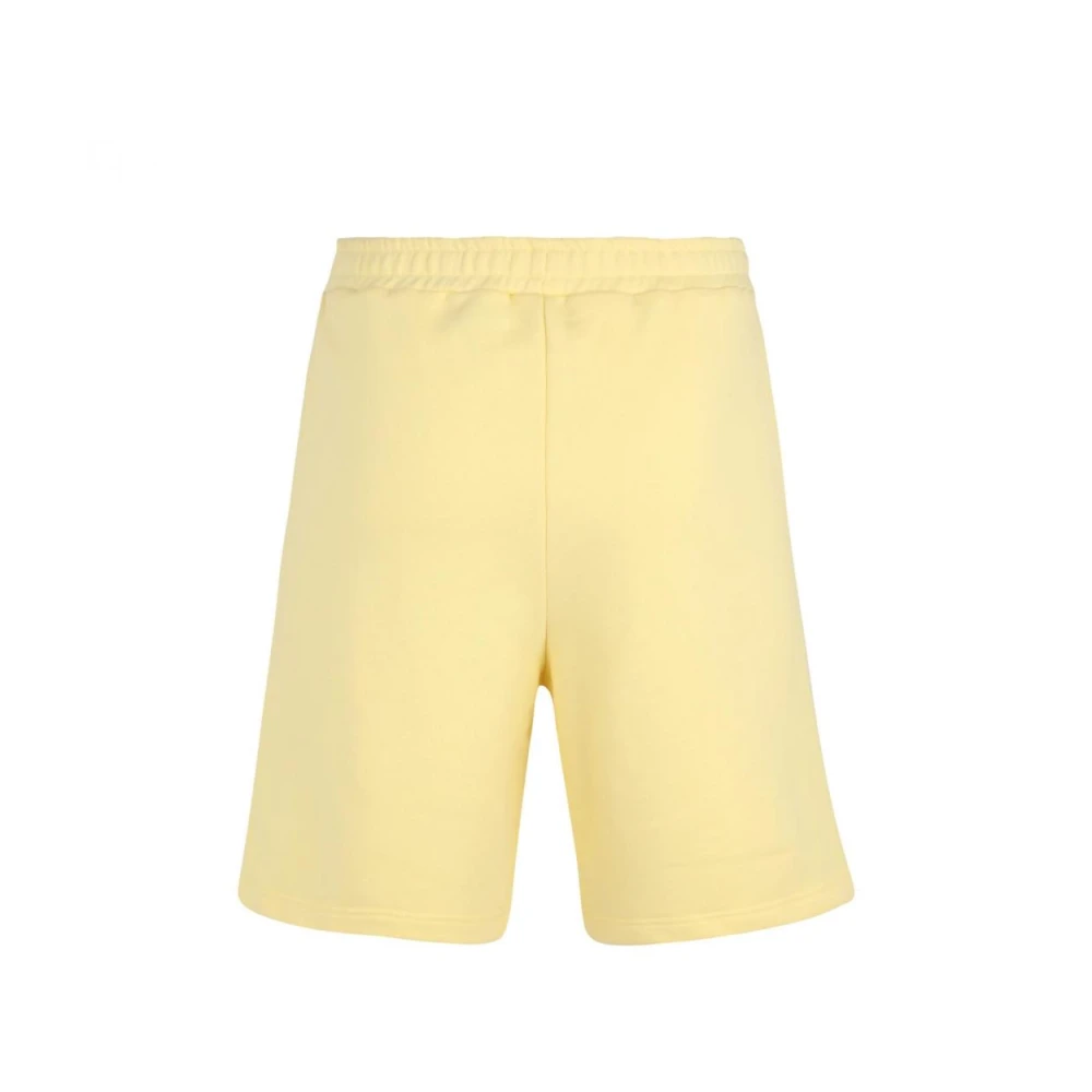 Fila Katoenen Bermuda Shorts Oversize Sweatpants Yellow Heren