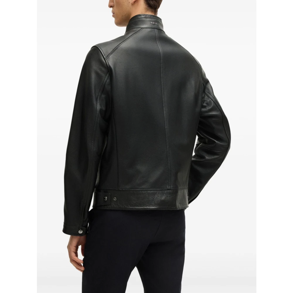 Hugo Boss Zwarte Jassen voor Mannen Black Heren
