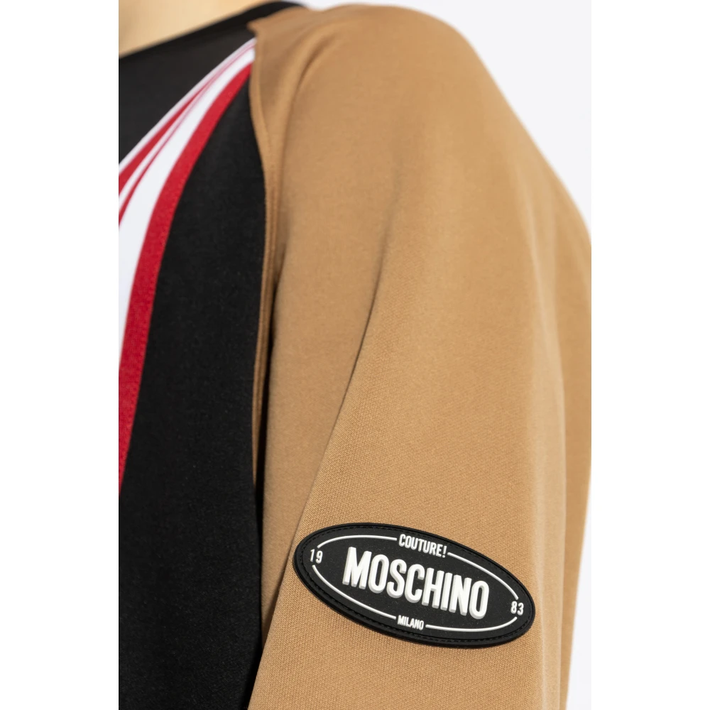 Moschino Sweatshirt met een patch Multicolor Heren