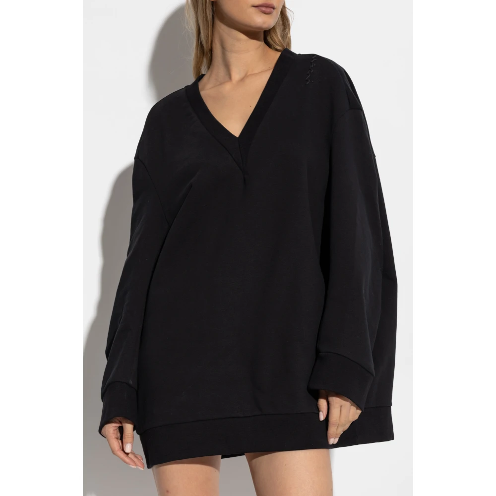 Marni V-hals jurk Black Dames