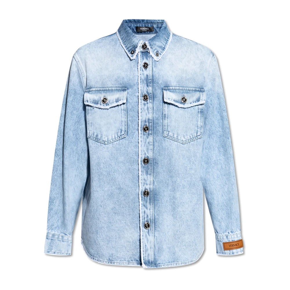 Versace Denim overhemd Blue Heren