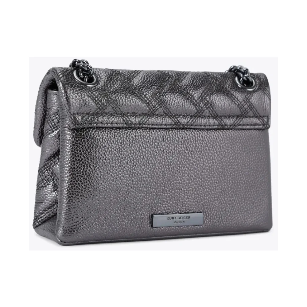Kurt Geiger Mini Kensington Crossbody Tas Gray Dames