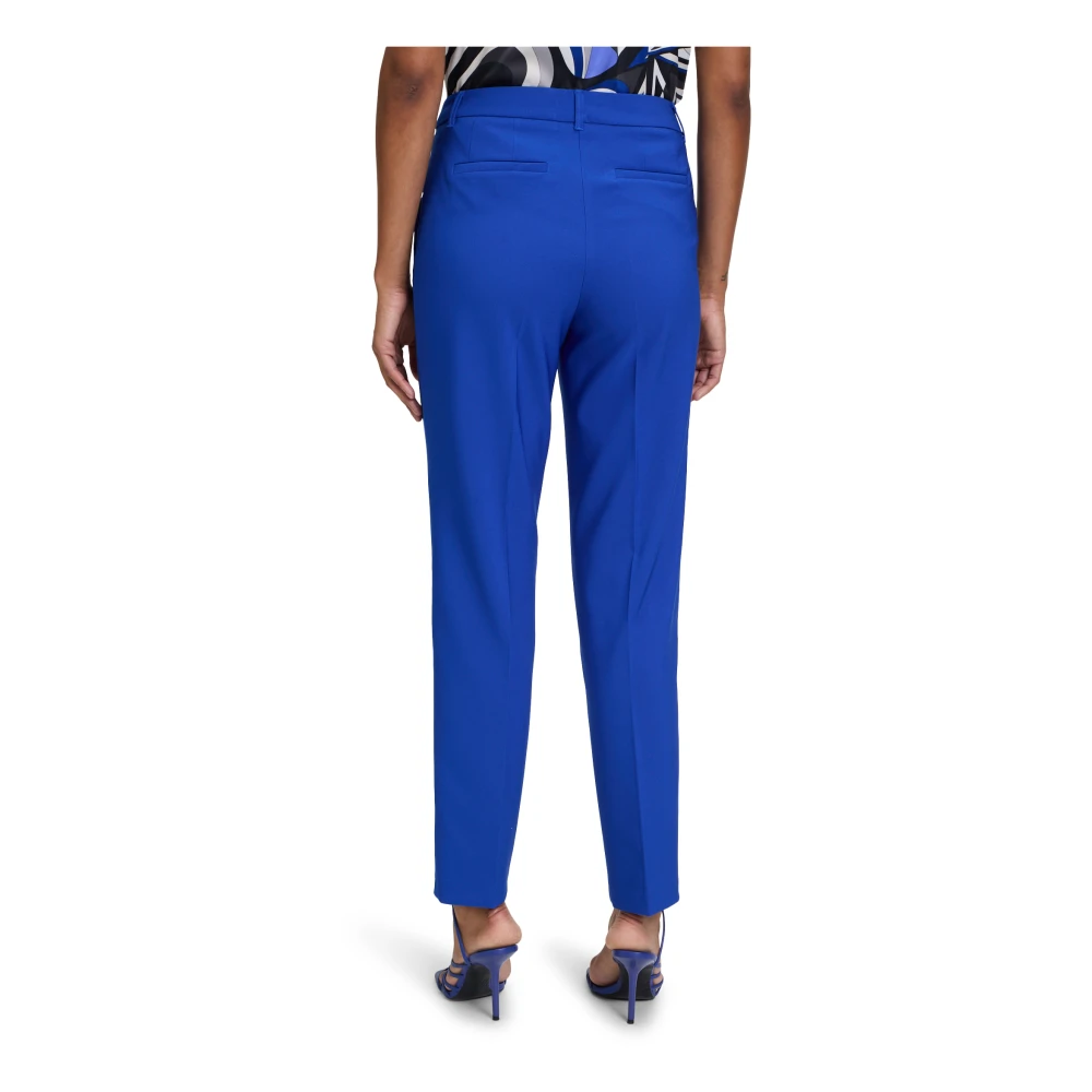 Betty Barclay Klassieke zakelijke broek met vouw Blue Dames
