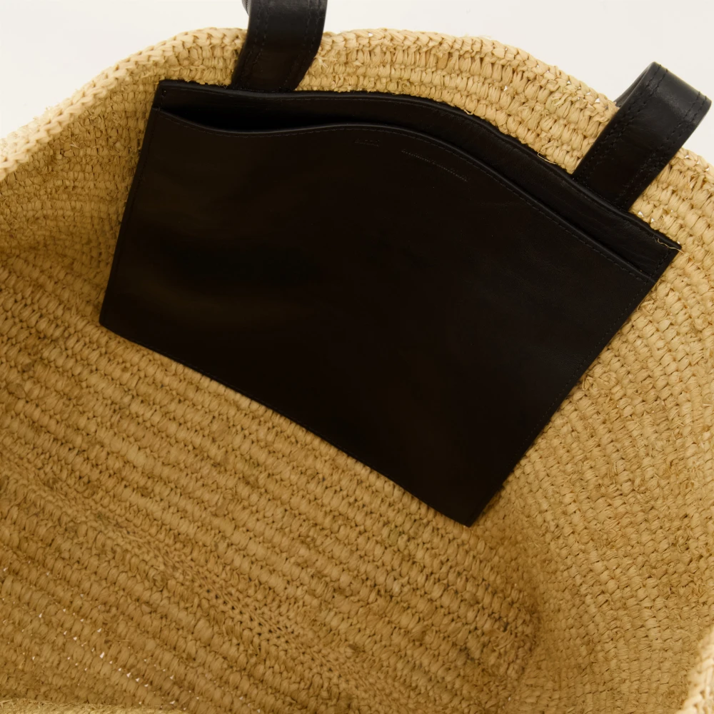 Ami Paris Raffia Shopper Lente-Zomer 2025 Beige Unisex