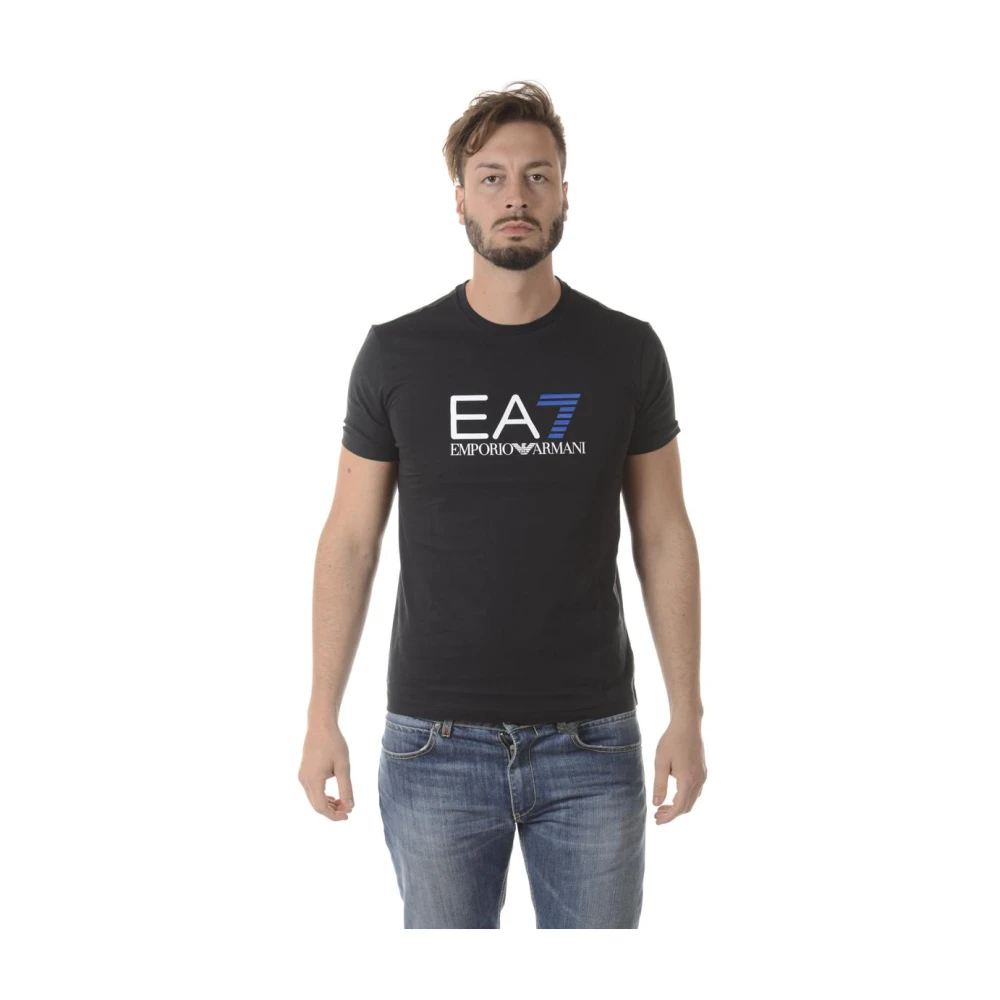 Emporio Armani EA7 Sweatshirt T-shirt Kombination Black, Herr