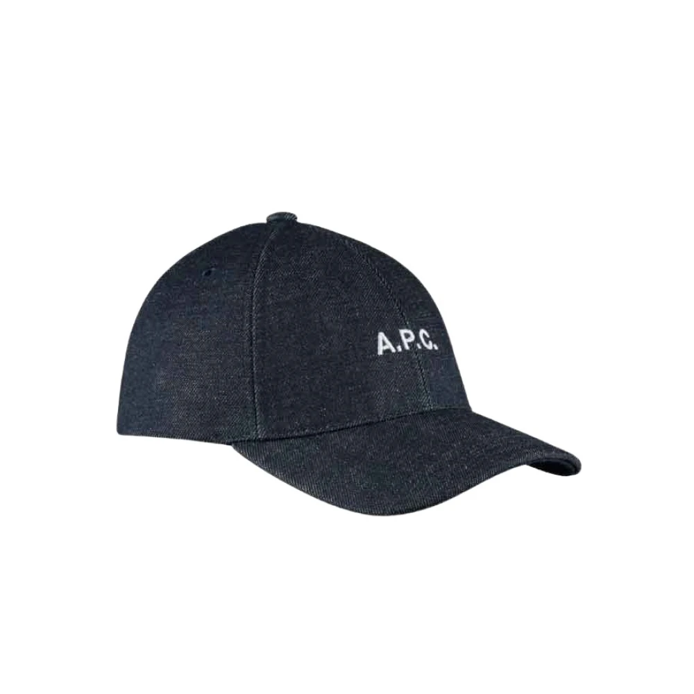 A.p.c. Geborduurde baseballpet met verstelbare sluiting Blue Dames