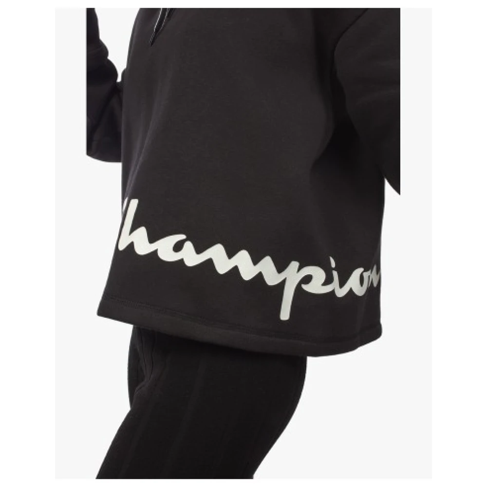 Champion Dames Fleece Sweatshirt Black Dames