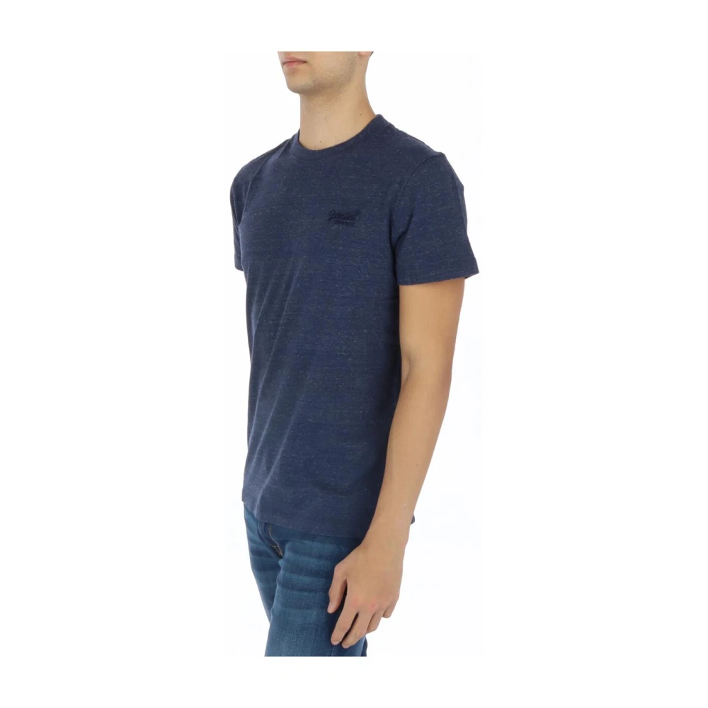 Superdry Gedrukte Crew Neck T-shirt Oranje Blue Heren