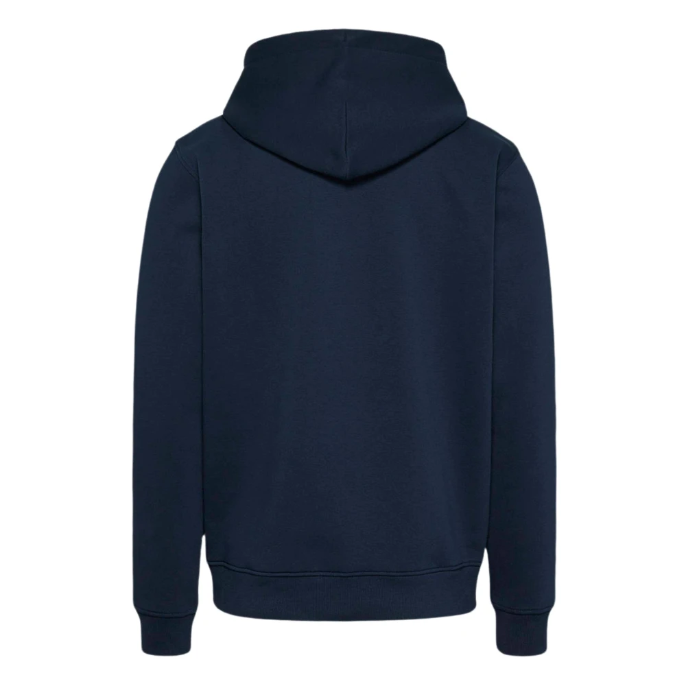 Tommy Hilfiger Blauwe Sweater Linear Logo Blue Heren