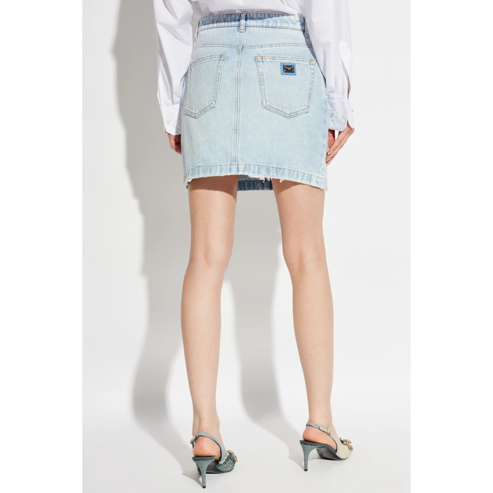 Dolce & Gabbana Denim rok Blue Dames