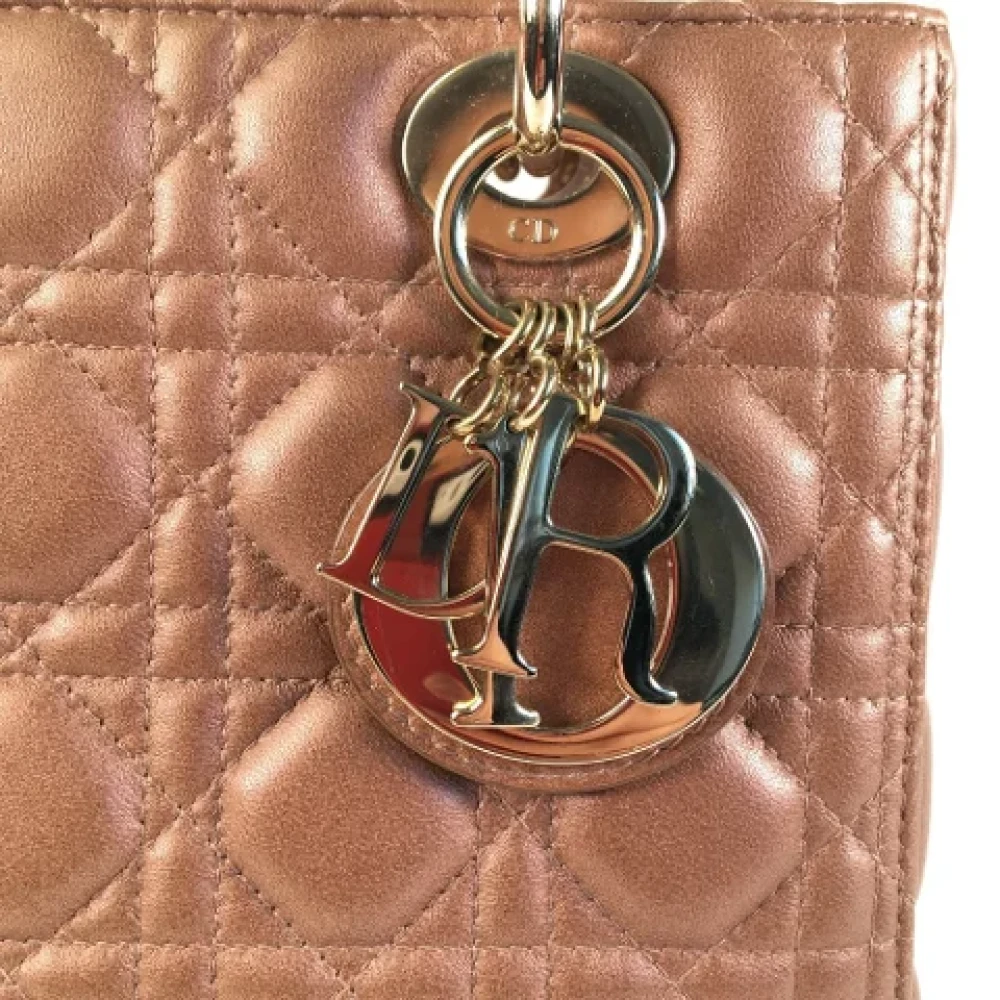 Dior Vintage Pre-owned Leather dior-bags Brown Dames
