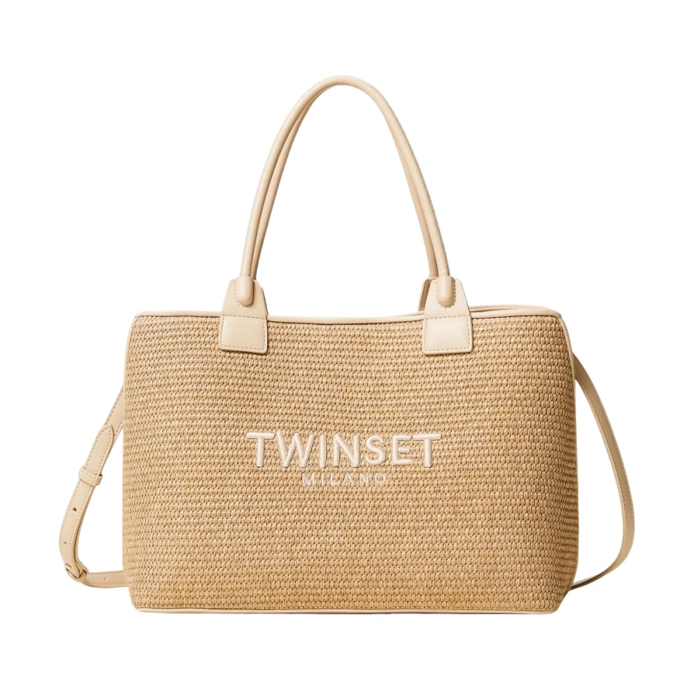 Twinset Women's Beige Handbags, One Size, Top Handle Handbag