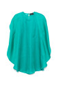 robe-vert-jade-a-manches-drapees