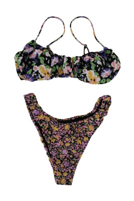 floral-bandeau-bikini-set