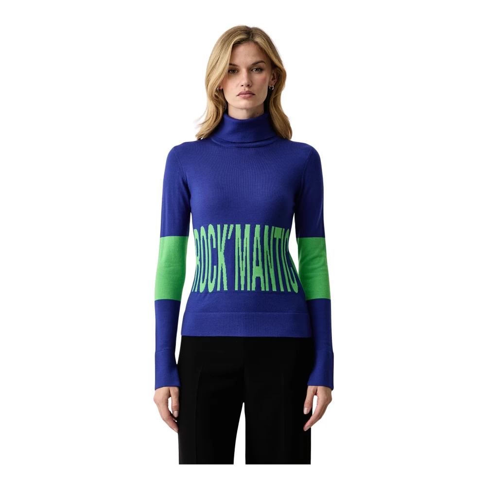 Dolcevita slim in lana con slogan - Immagine 3