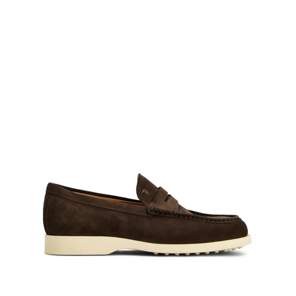 Tod's Brown Mocassino Light 98L - Male - Loafers - 9 Uk - Shoes