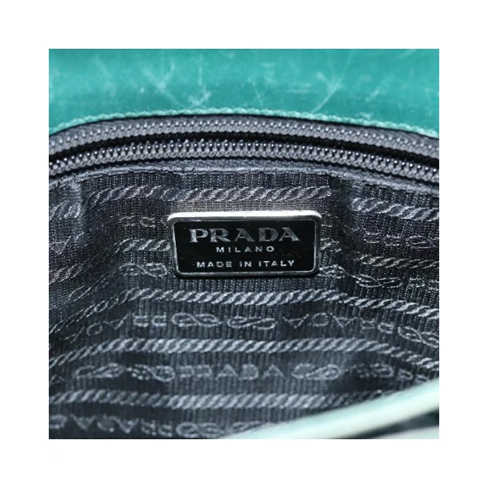 Prada Vintage Pre-owned Cotton prada-bags Beige Dames