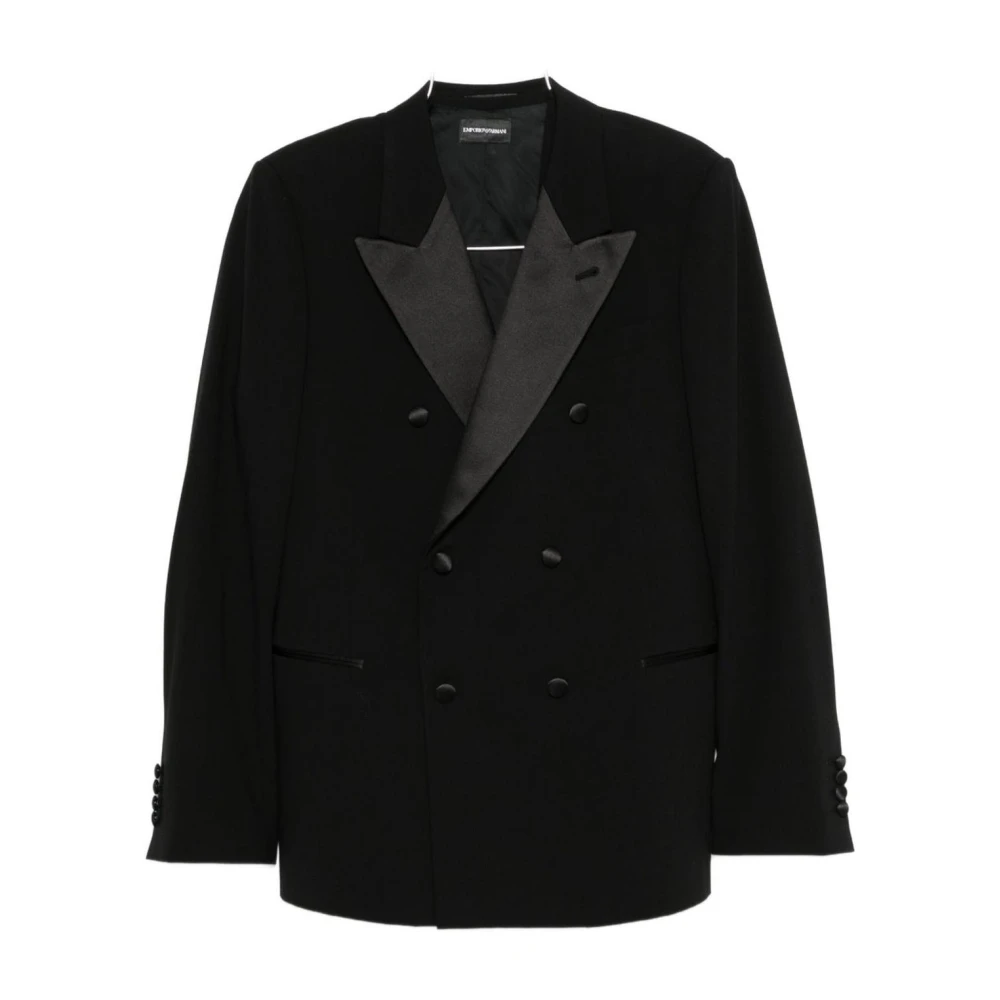 Emporio Armani Homme Noir - Veste De Smoking Croisée - Vestes - Taille: 2XL