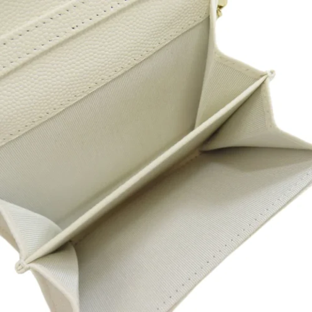 Chanel Vintage Pre-owned Leather wallets White Dames