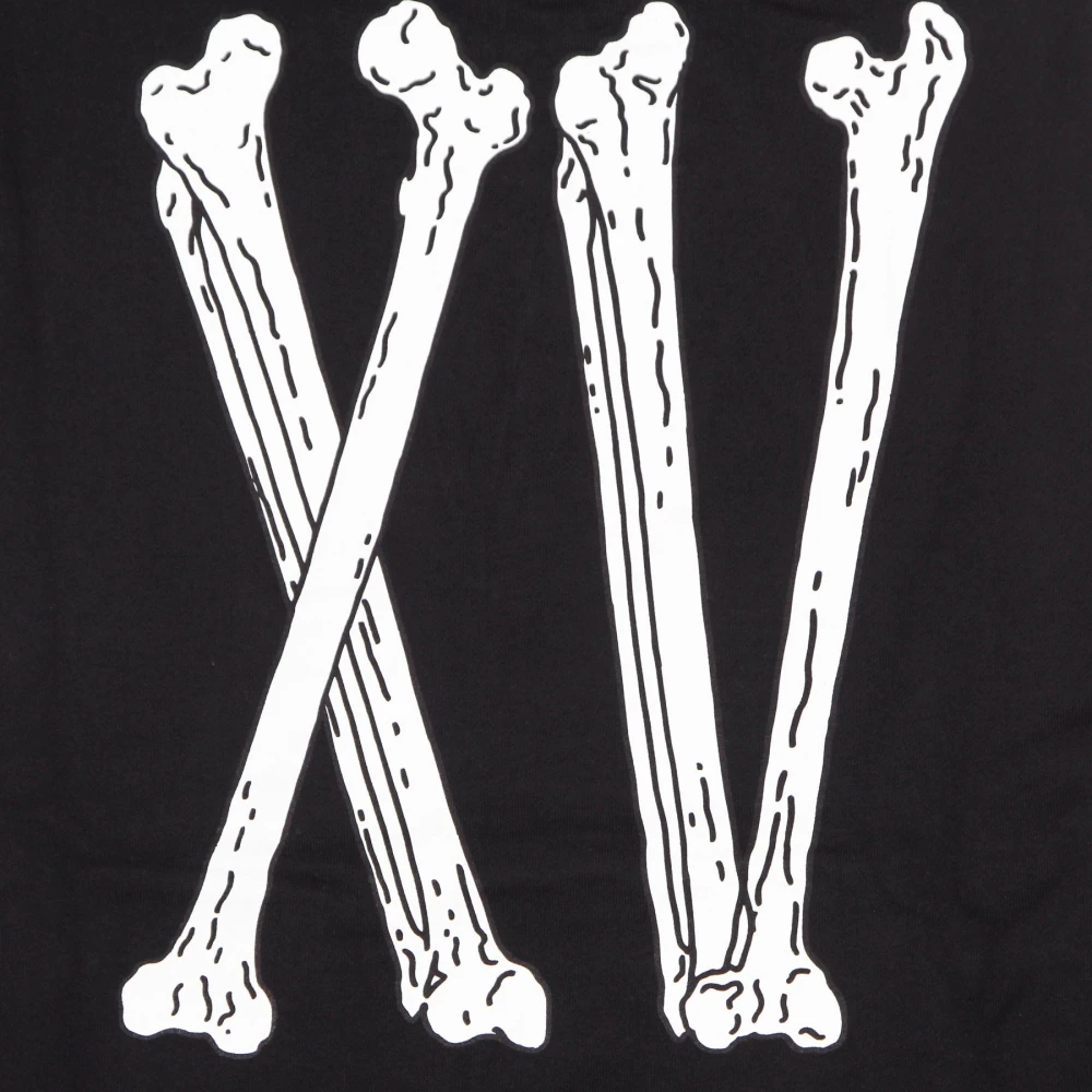 Propaganda Xv Bones Hoodie Zwart Lange Mouw Black Heren