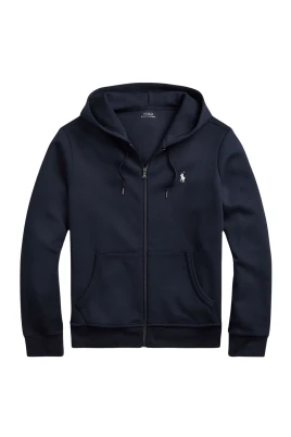 Double-Knit Full-Zip Aviator Hoodie