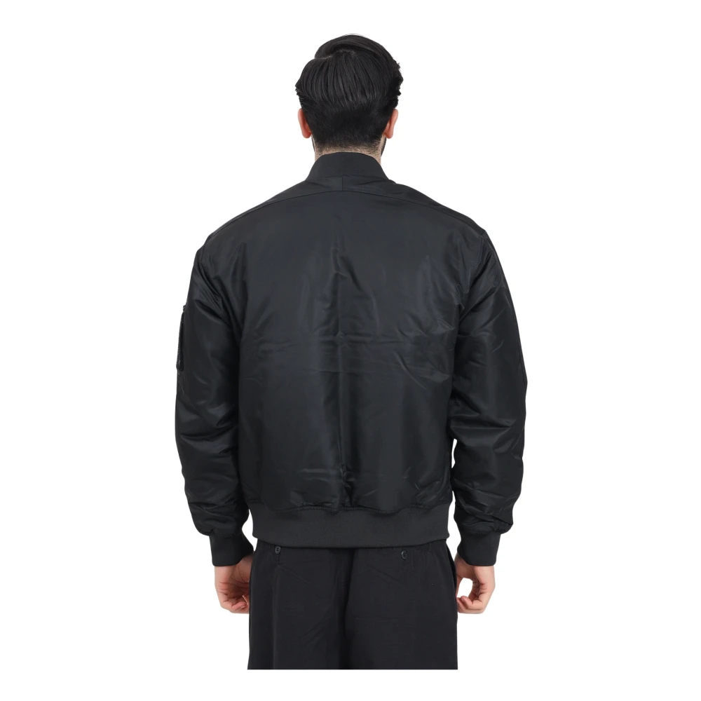 Calvin Klein Jeans Zwarte Bomberjack Heren Lente Zomer Black Heren