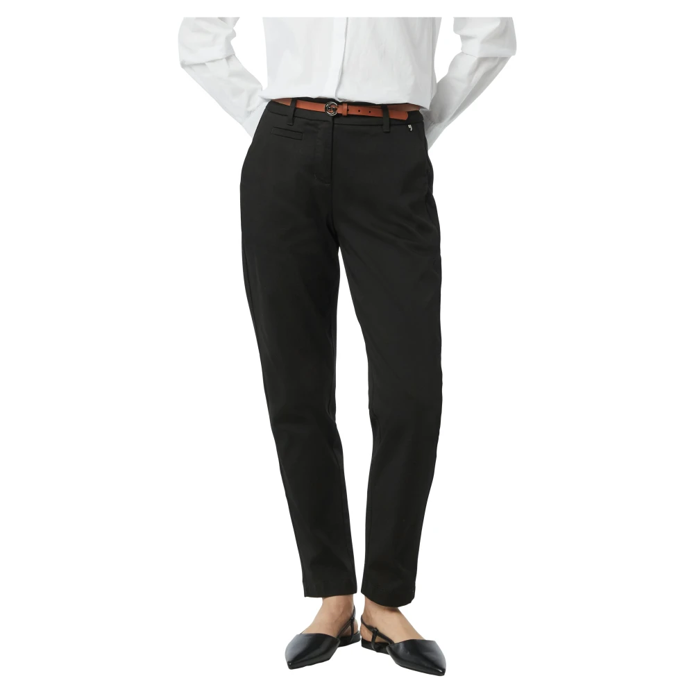 comma Slim Fit 7 8-Lengte Broek Black Dames
