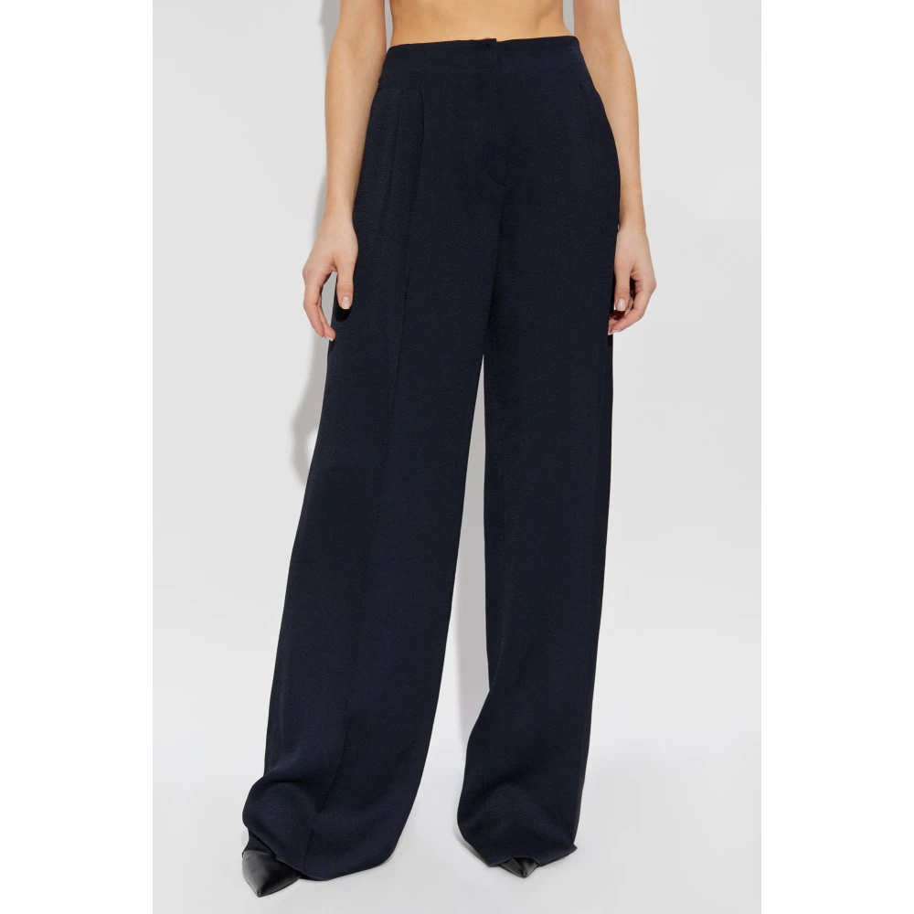 Emporio Armani Geplooide broek Blue Dames