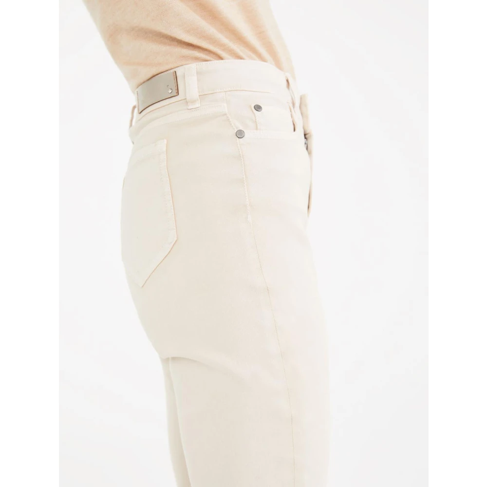 Max Mara Lange Broek Beige Dames