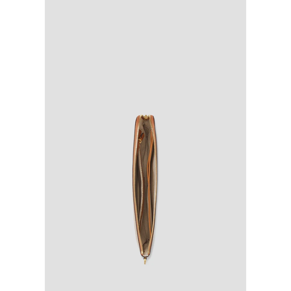 MCM Hemel Pouch in Lauretos met rits en polsband Beige Dames