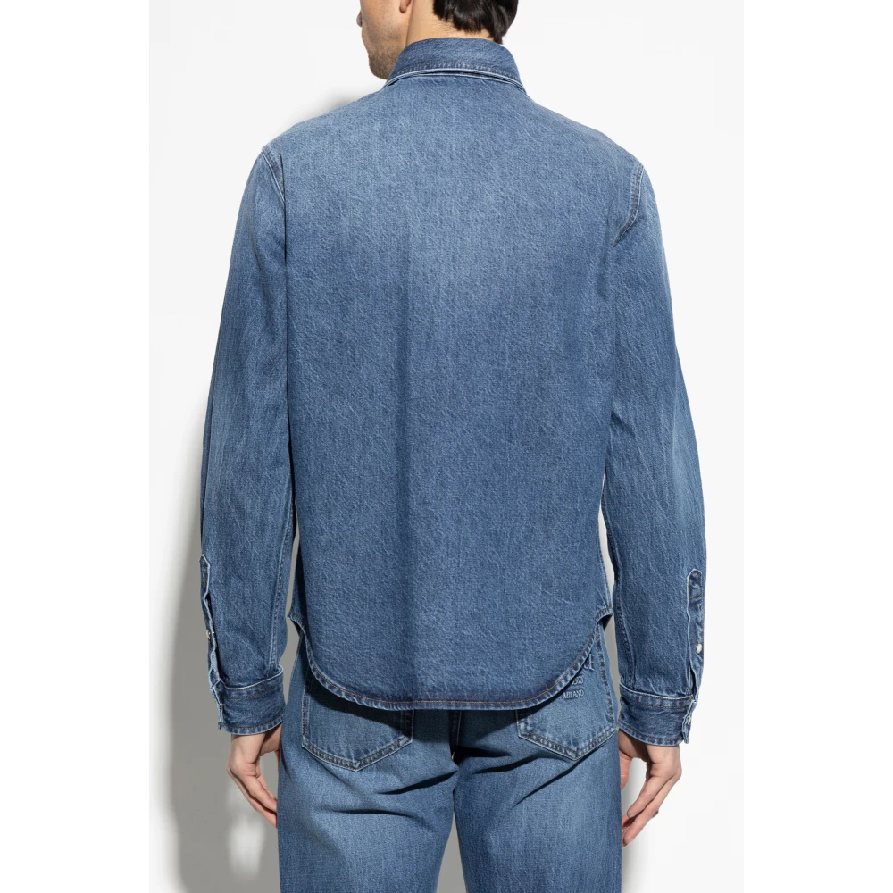 Versace Denim overhemd Blue Heren