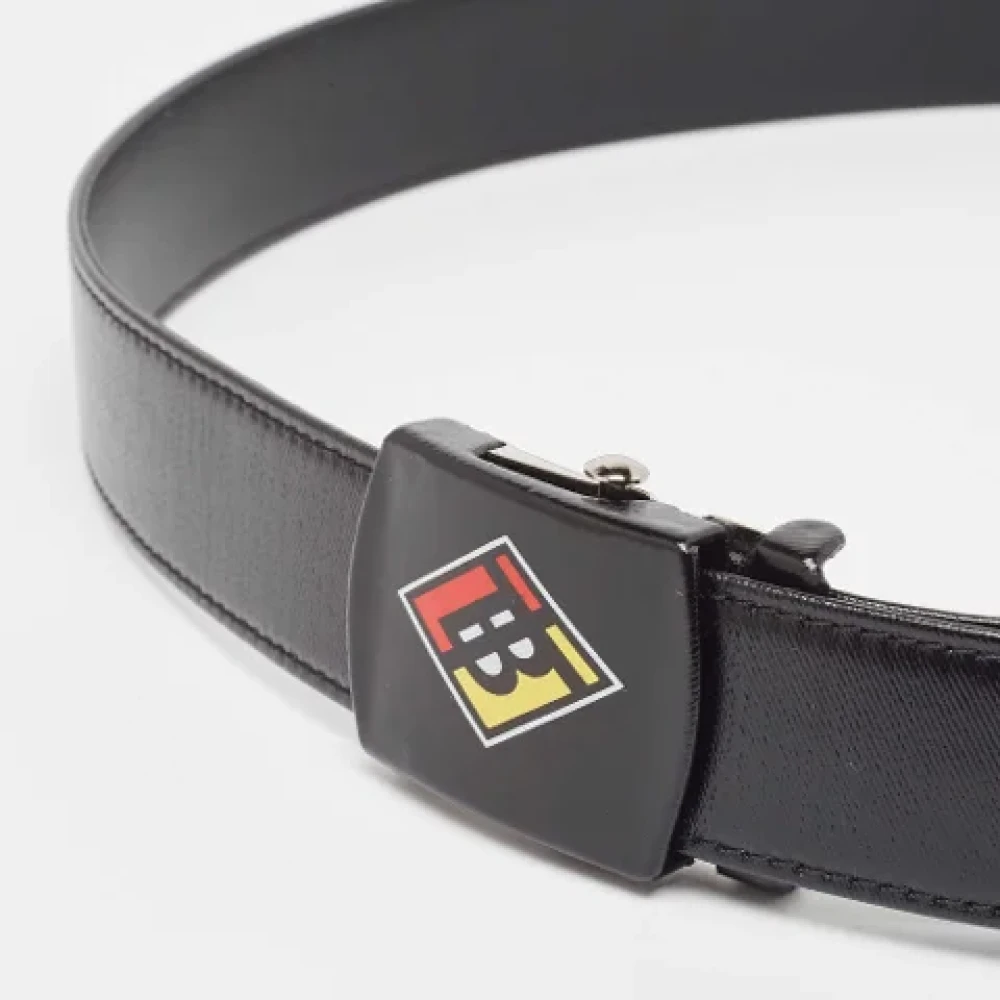 Burberry Vintage Pre-owned Leather belts Black Heren