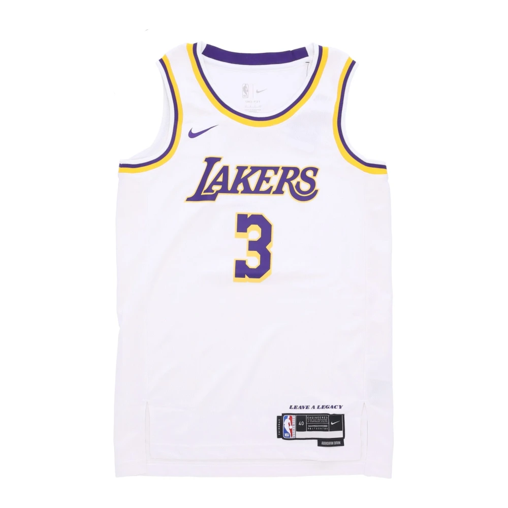 Nike Basketbal Tanktop Swingman Jersey Anthony Davis White Heren