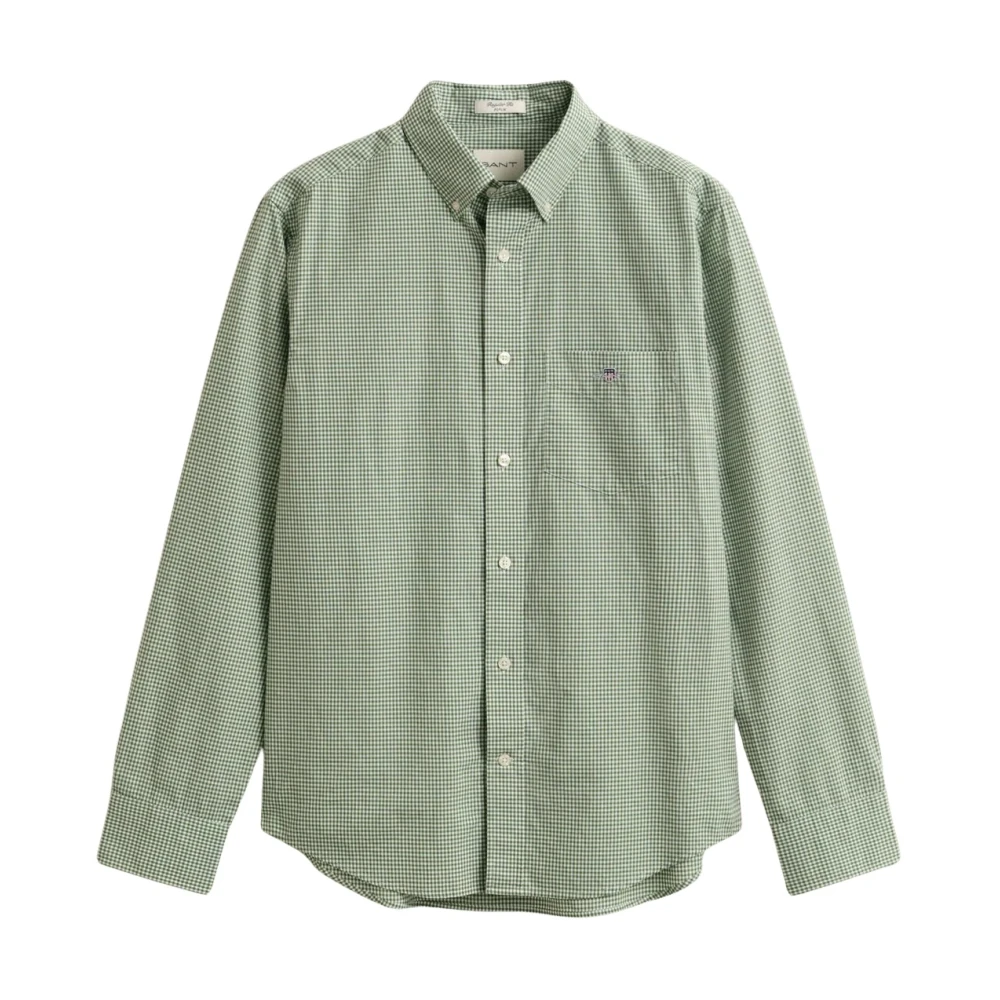 Gant Classic Poplin Shirt - Male - Casual Shirts - Green - Xl - Shirts