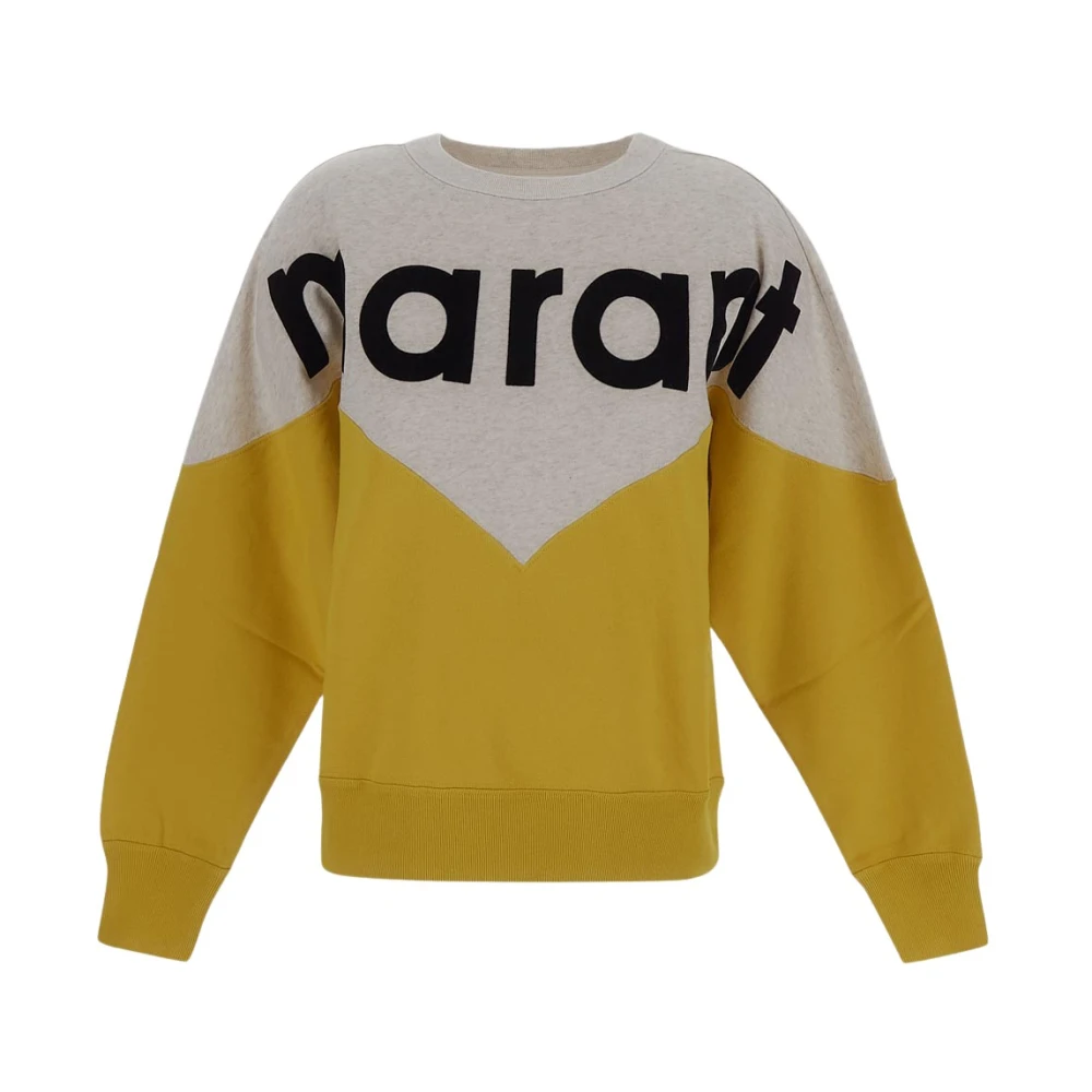 Isabel Marant Étoile Zachte Katoenen Sweatshirt voor Dames Yellow Dames
