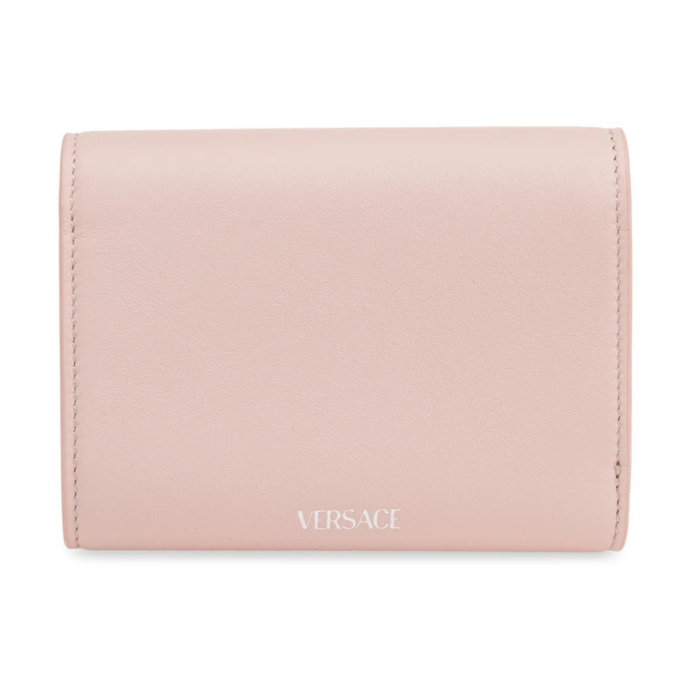 Versace Leren portemonnee Pink Dames