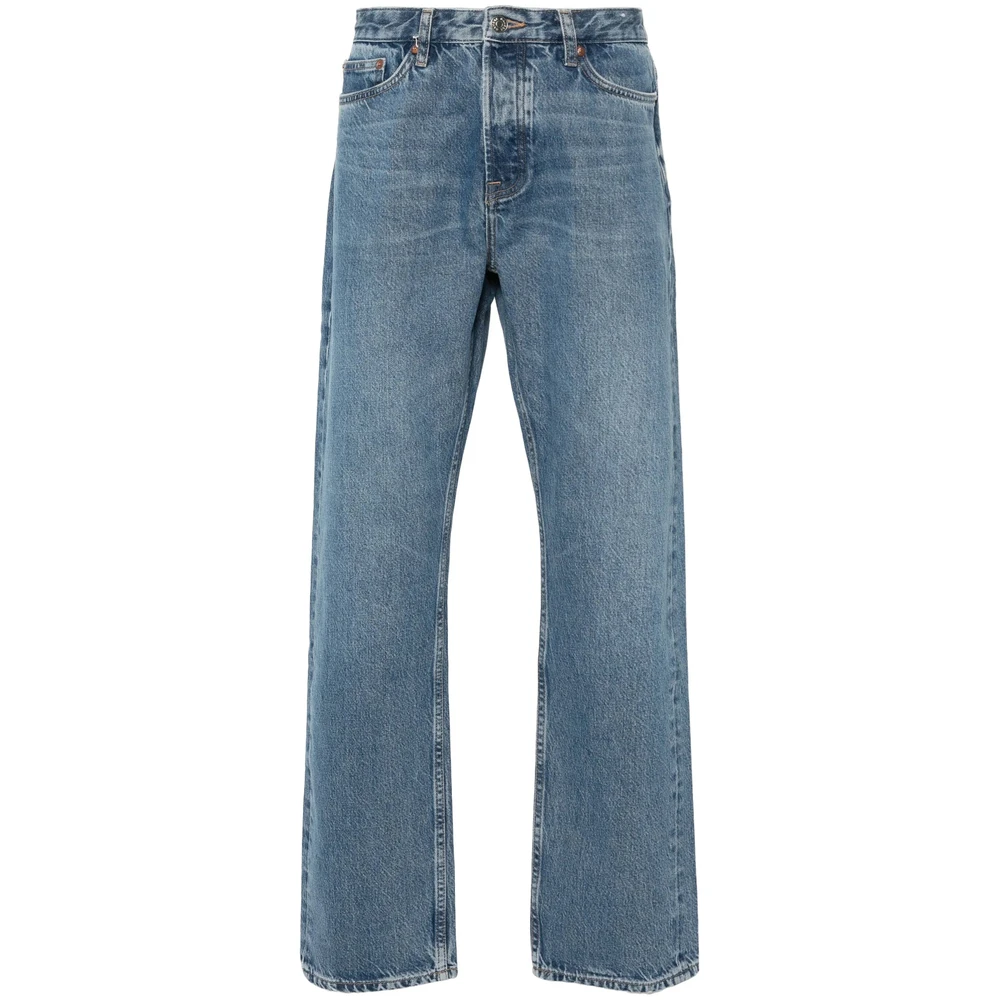 Samsøe Blauwe Denim Whisker Jeans Blue Heren