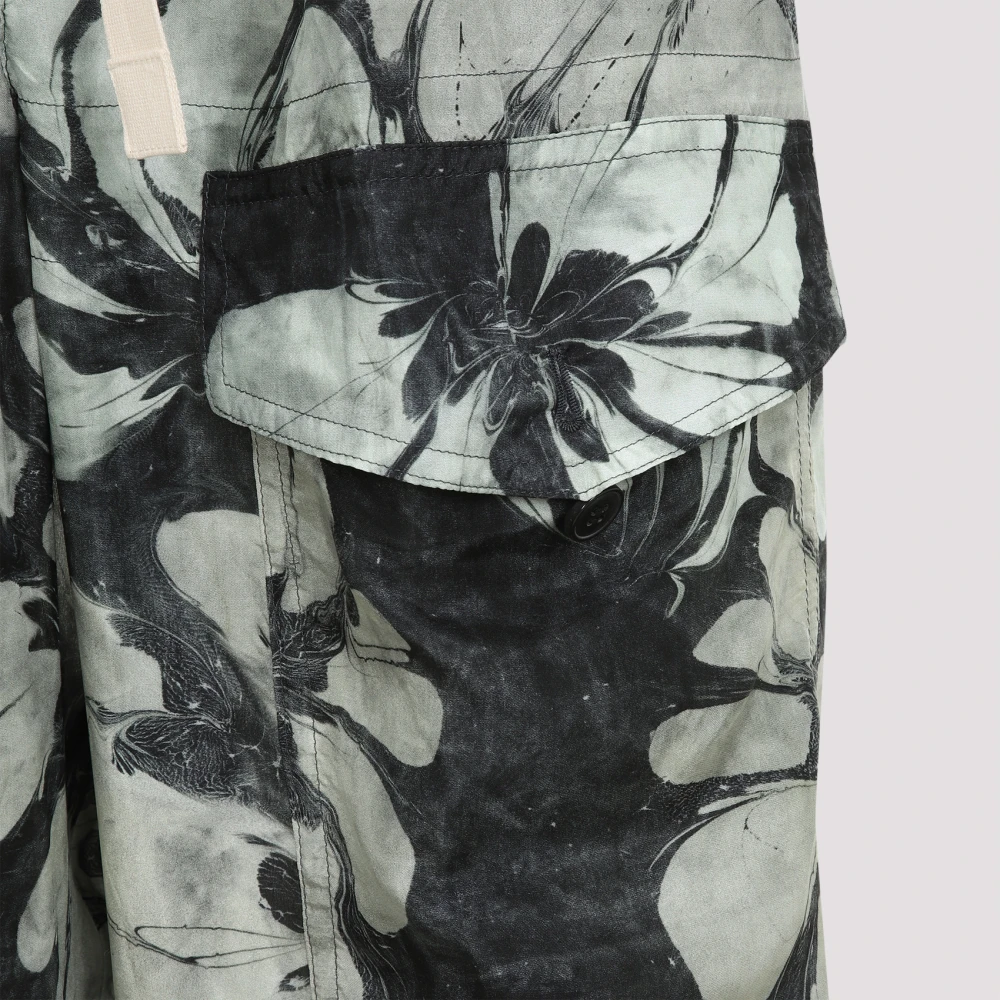 Dries Van Noten Groene Pannoch Broek Multicolor Heren