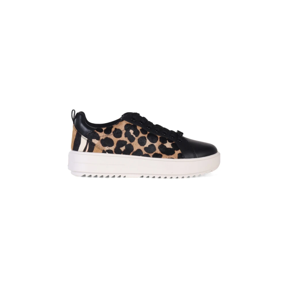 Michael Kors Emmet Leren Sneakers Black Dames