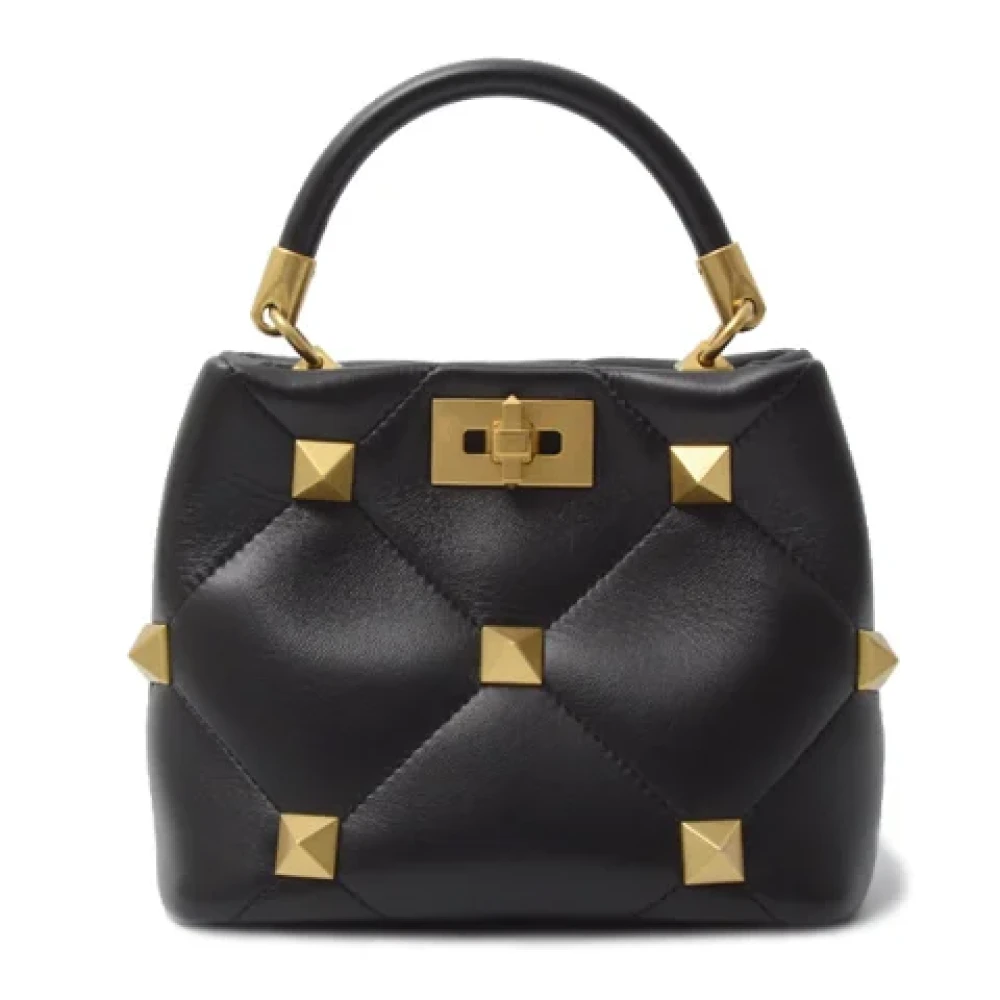 Valentino Vintage Pre-owned Fabric handbags Black Dames