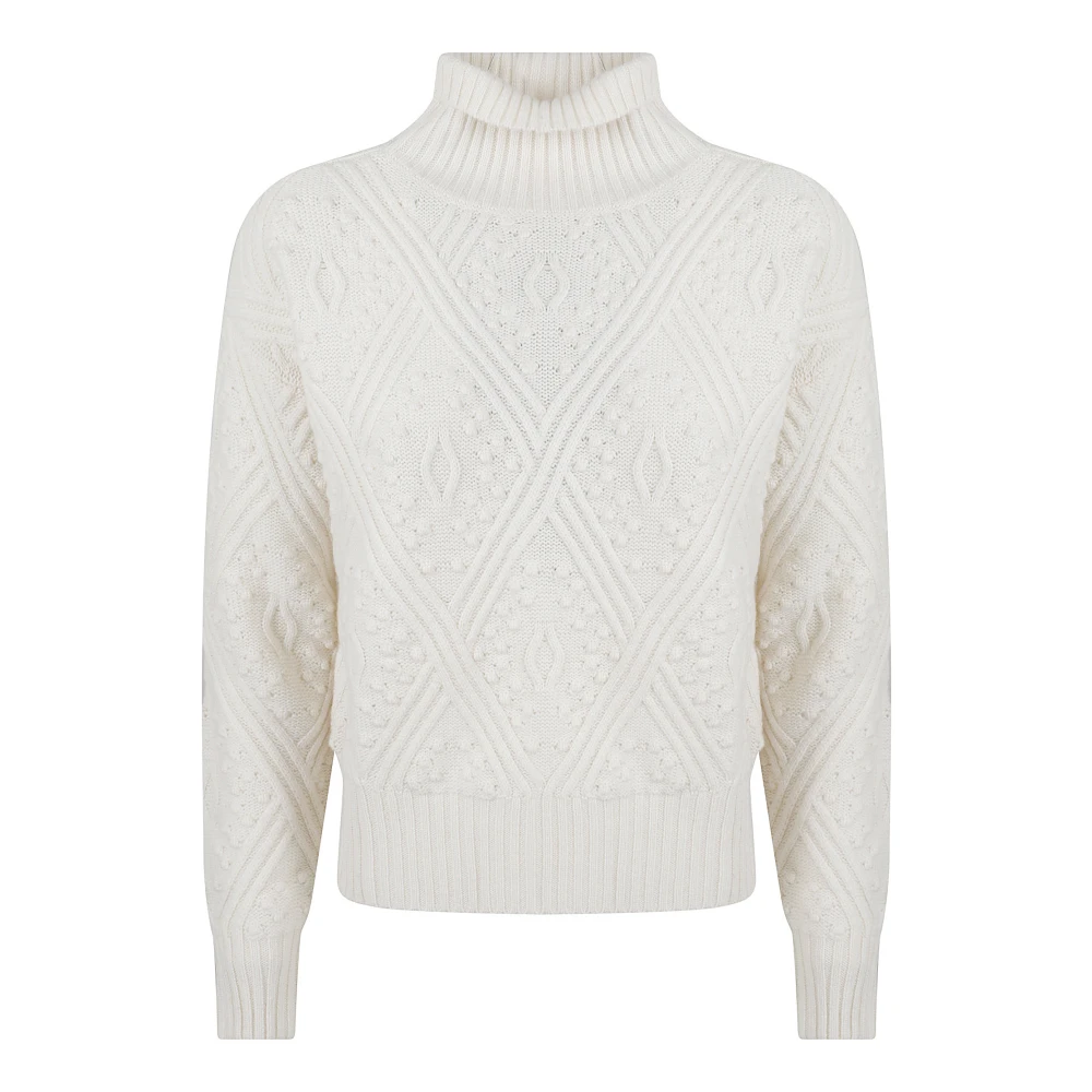 Max Mara Studio Witte Sweater Panino White Dames