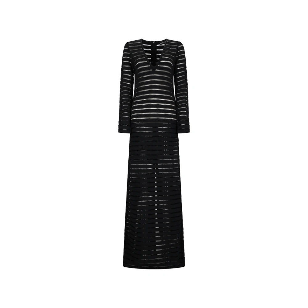 David Koma Black Knitted Dresses - Female - Knitted Dresses - Xs - Dresses