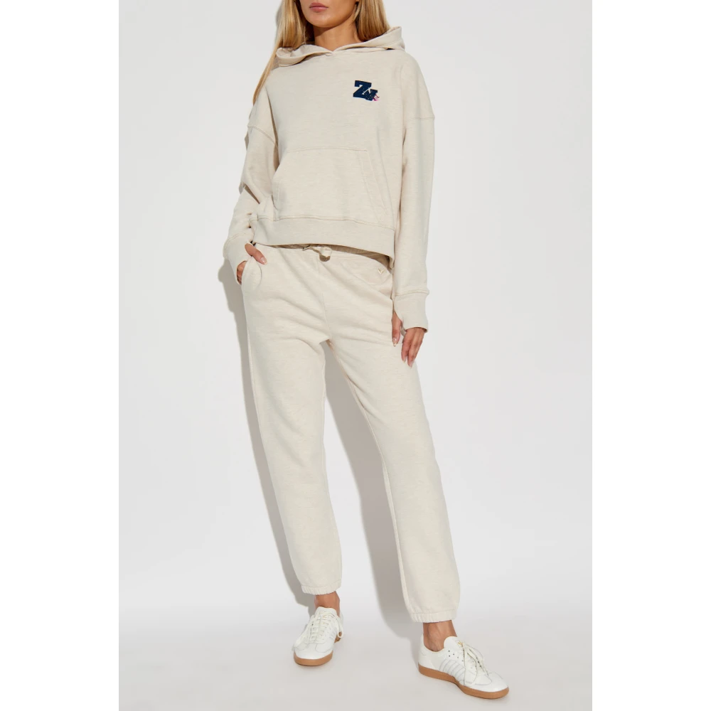Zadig & Voltaire Sweatpants Sofia Beige Dames