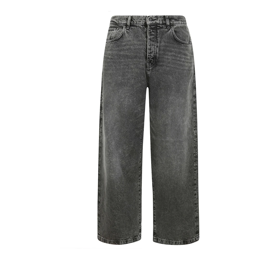Amish Straight Jeans Black Dames