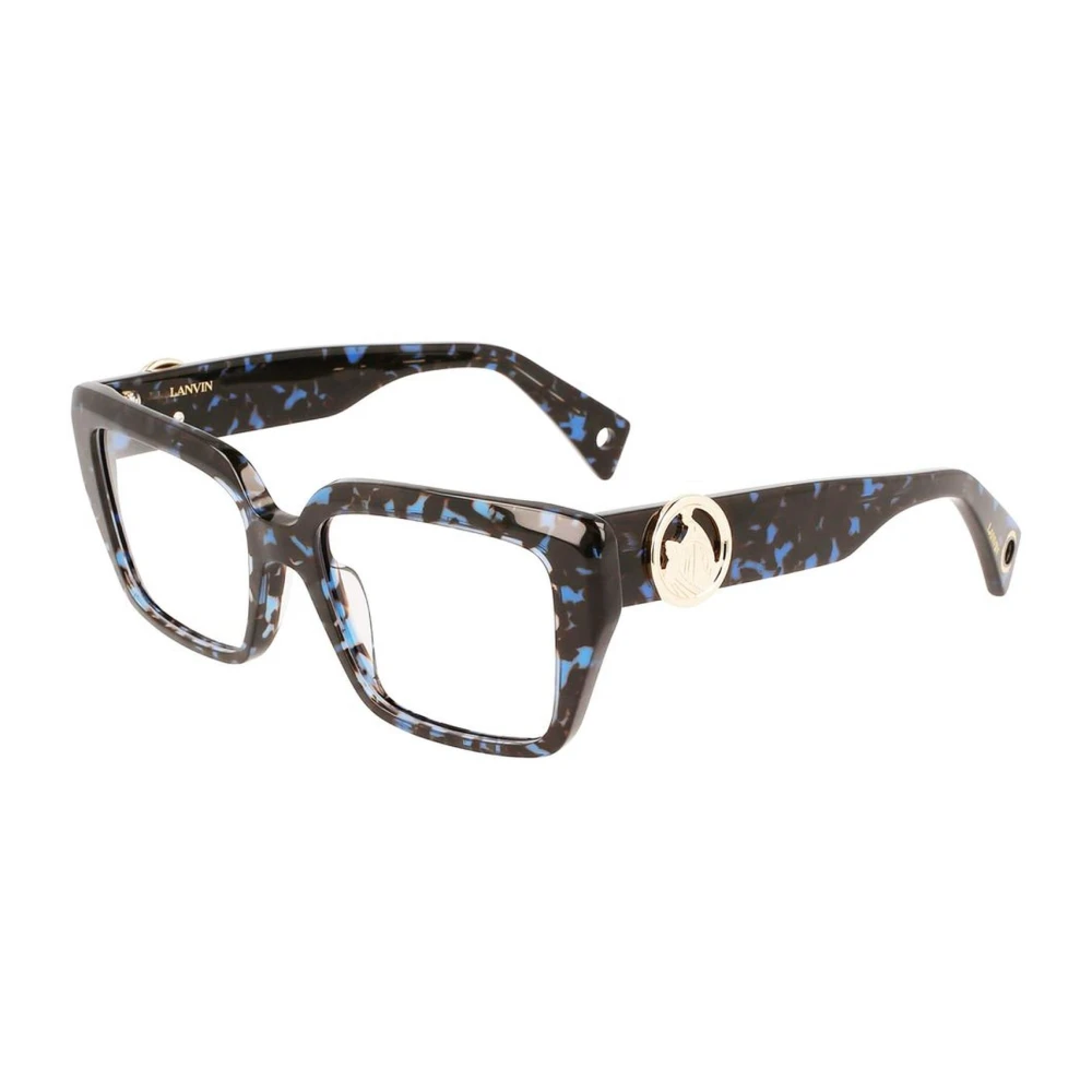 Lanvin Blauwe Acetaat Frames Brilmonturen Multicolor Dames
